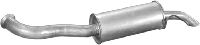 Глушитель Ситроен БХ (Citroen BX) 1.9i/GTi/1.8TD HB 85-94 (04.19) Polmostrow алюминизированный