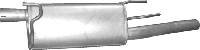 Глушитель Опель Корса С (Opel Corsa С) 1.7D (17.585) Polmostrow алюминизированный