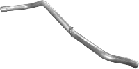 Труба конечная Ивеко Дейли (Iveco Daily) 2.5D 89-92 (27.101) Polmostrow алюминизированный