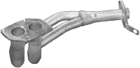 Приемная труба Опель Кадет (Opel Kadett) 86-91 1.4 (17.476) Polmostrow алюминизированный