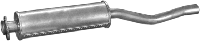 Приемная труба Ауди 80 (Audi 80) 80-87 / Купе (Coupe) 82-86 1.6D (01.13) Polmostrow алюминизированный