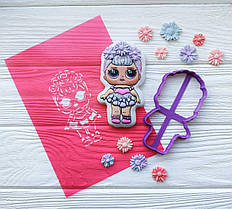 3D форми-вирубки для пряників "Лялька ЛОЛ 16"