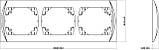 Рамка 3-місна горизонтальна Karlik LOGO 9LRH-3 коричневий металік (для розеток та вимикачів), фото 2