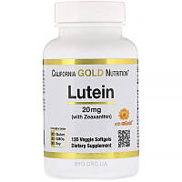 Лютеїн натуральний 20 мг 120 капс вітаміни для очей California Gold Nutrition USA
