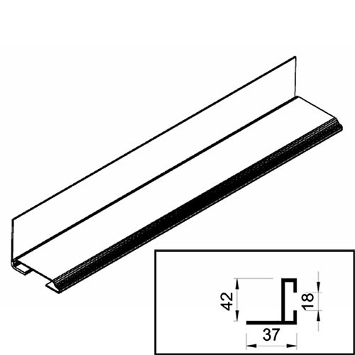 Профіль для кріплення нижнього ущільнювача для воріт Crawford Assa Abloy K055501