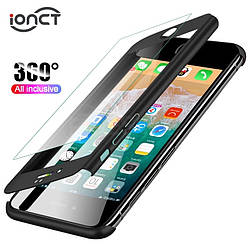 Чохол для Iphone 6/6S + скло 360 градусів, black