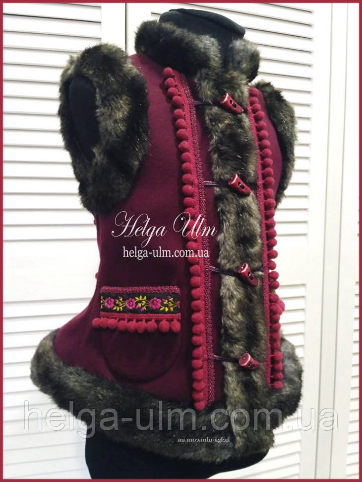 Кептарик (жилет в етностилі) "Вечорниці" для дівчинки 140, фото 1