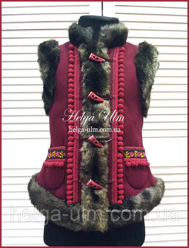 Кептарик (жилет в етностилі) "Вечорниці" для дівчинки 152, фото 1