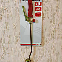 Пальник газовий із регулятором і клапаном 595 мм, сопло 110 мм, Ø45 мм. INTERTOOL GB-0044