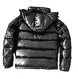 Пуховик чоловічий чорний зимовий металік, фото 2