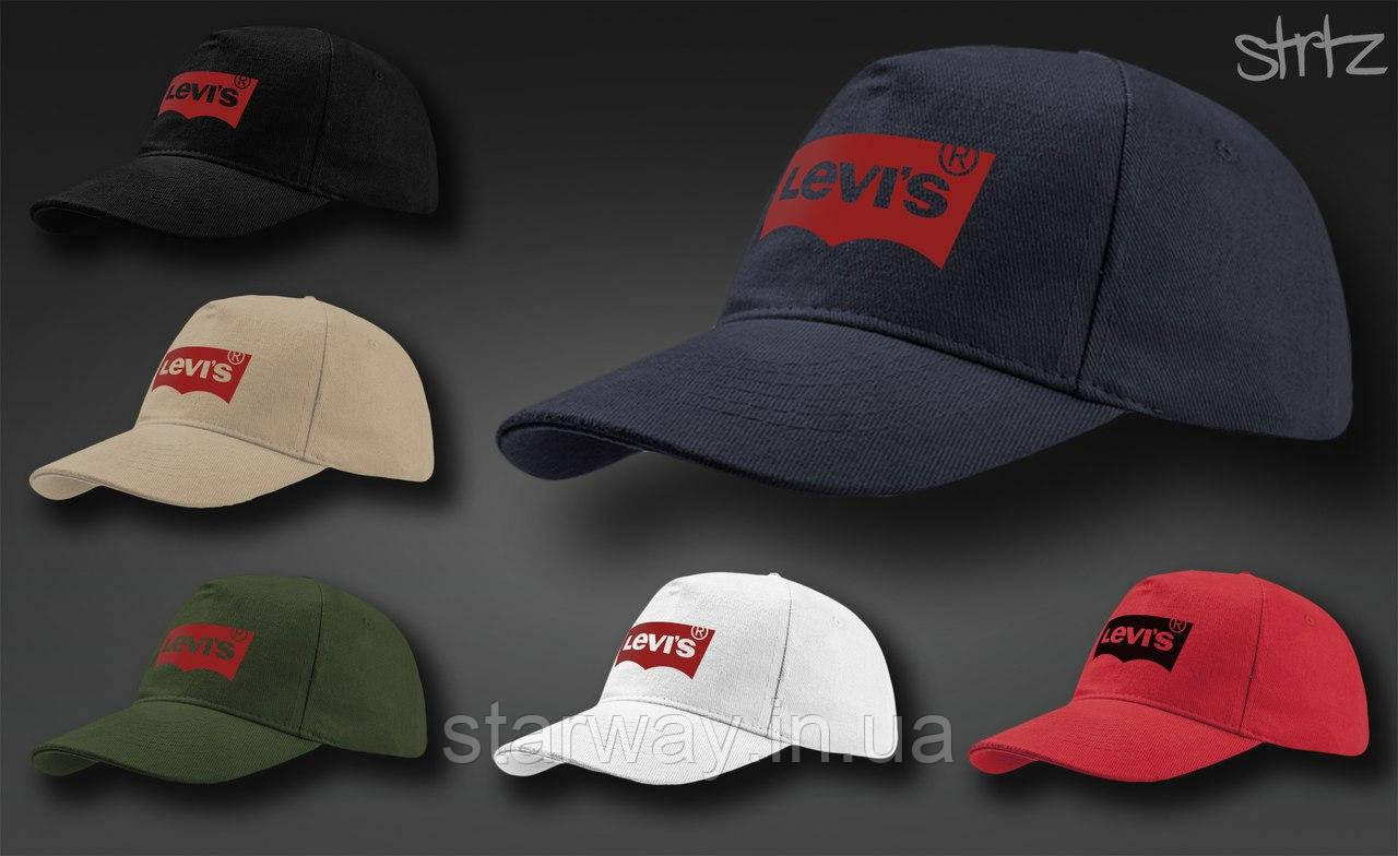 Кепка бейсболка levis | логотип принт