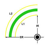 Дуга LR 689R/70, радіус 76,2 см, Gaudi decor, фото 3