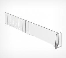 DIV60-ВТ60 Пластиковий розділювач висотою 60 мм з переднім обмежувачем, 280-480 мм