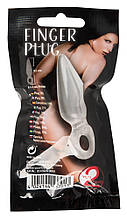 Прозора анальна пробка з петлею для пальця Finger Plug