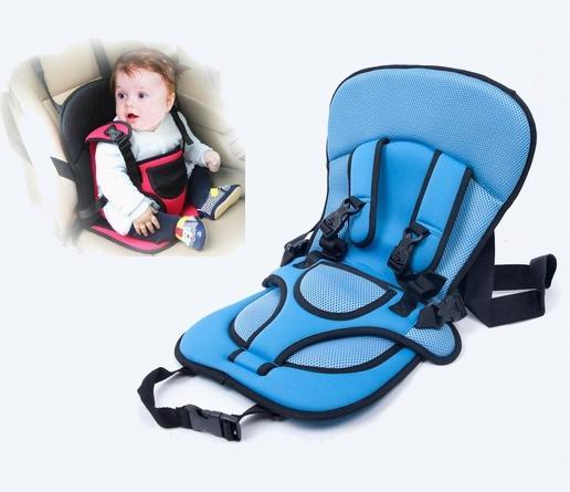 Детское автокресло бескаркасное 9-18 кг (1-6 лет) Child Car Seat / Синий - фото 1 - id-p1108004981