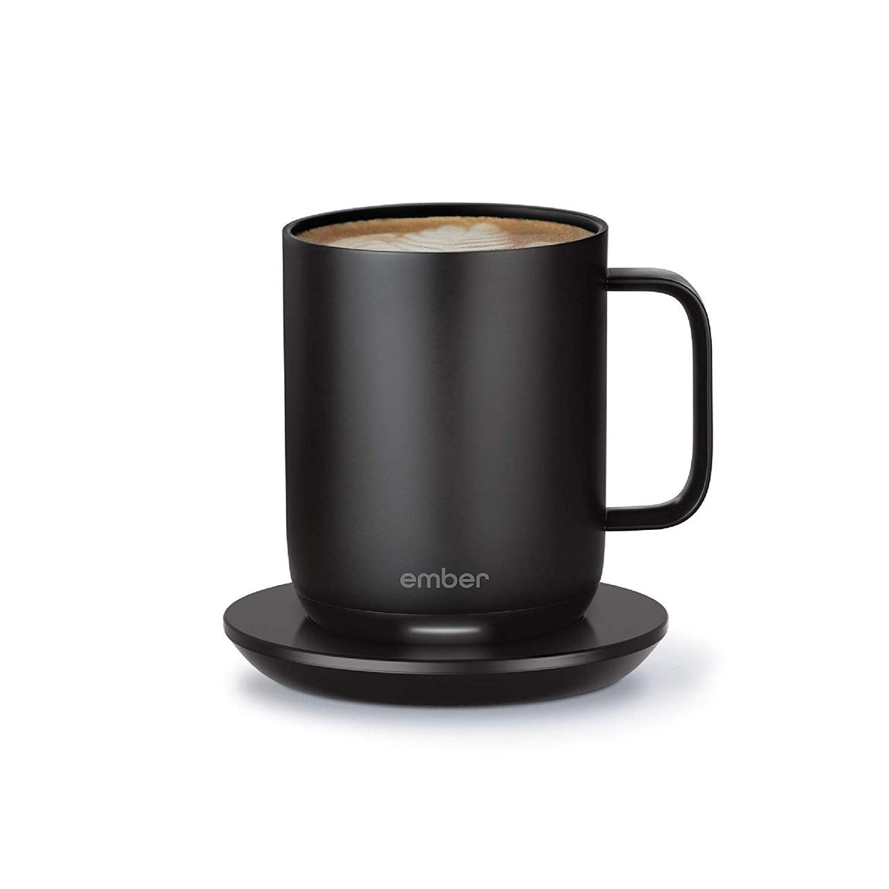 Чашка з підігрівом Ember Smart Mug 2, 295 мл, розумний смарт кружка з контролем температури, Чорний, з індикатором