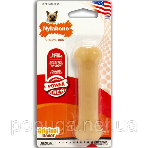 Nylabone DURA CHEW жувальна кістка іграшка для собак до 16 кг з інтенсивним стилем гризіння