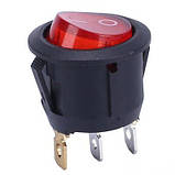 Вимикач, кнопка KCD1-105 з підсвіткою AC 250 В 6 А — Червоний, фото 2