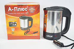 Автомобільний чайник 12v 500ml А-Плюс ЕК 1649 2 кухлі