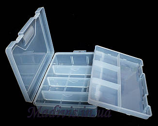 Універсальний двоярусний органайзер зі знімними перегородками (23 х 16 х 6 см.)