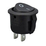 Вимикач, кнопка KCD1-105 AC 250 В 6 А — Чорний, фото 3