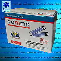 Тест-смужки для глюкометра Gamma DM Diamond, 50 шт.