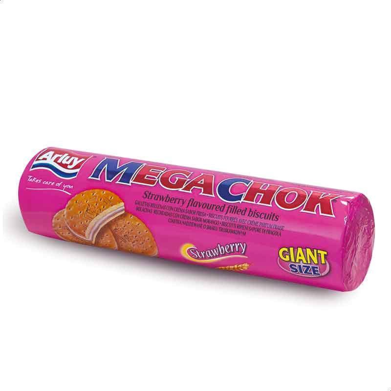 Печиво Arluy Mega Chok полуничне 500 г Іспанія (3 шт./1 уп)
