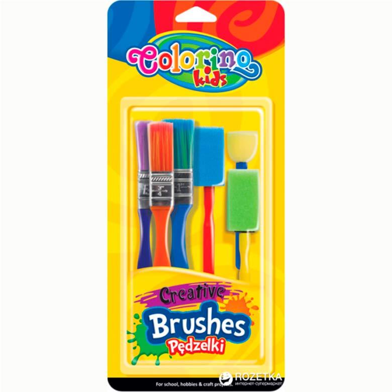 Набір пензлів 3 шт Colorino синтетика 3 шт. спонжів 39031, фото 1