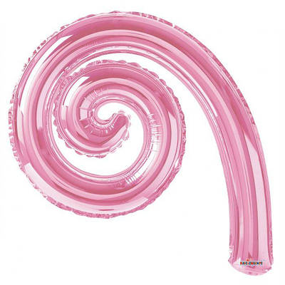 До 14" Спіральна куля Kurly Spiral Pink