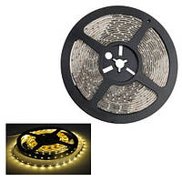 Світлодіодна стрічка 5м, 300x 3528 SMD LED, теплий білий