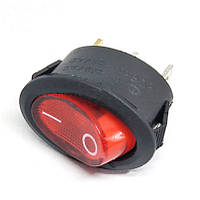 Вимикач, кнопка KCD1-311 з підсвіткою AC 250 В 6 А — Червоний