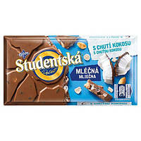 Шоколад Studentska Pecet с кокосом и арахисом 180 г Чехия (опт 5 шт)