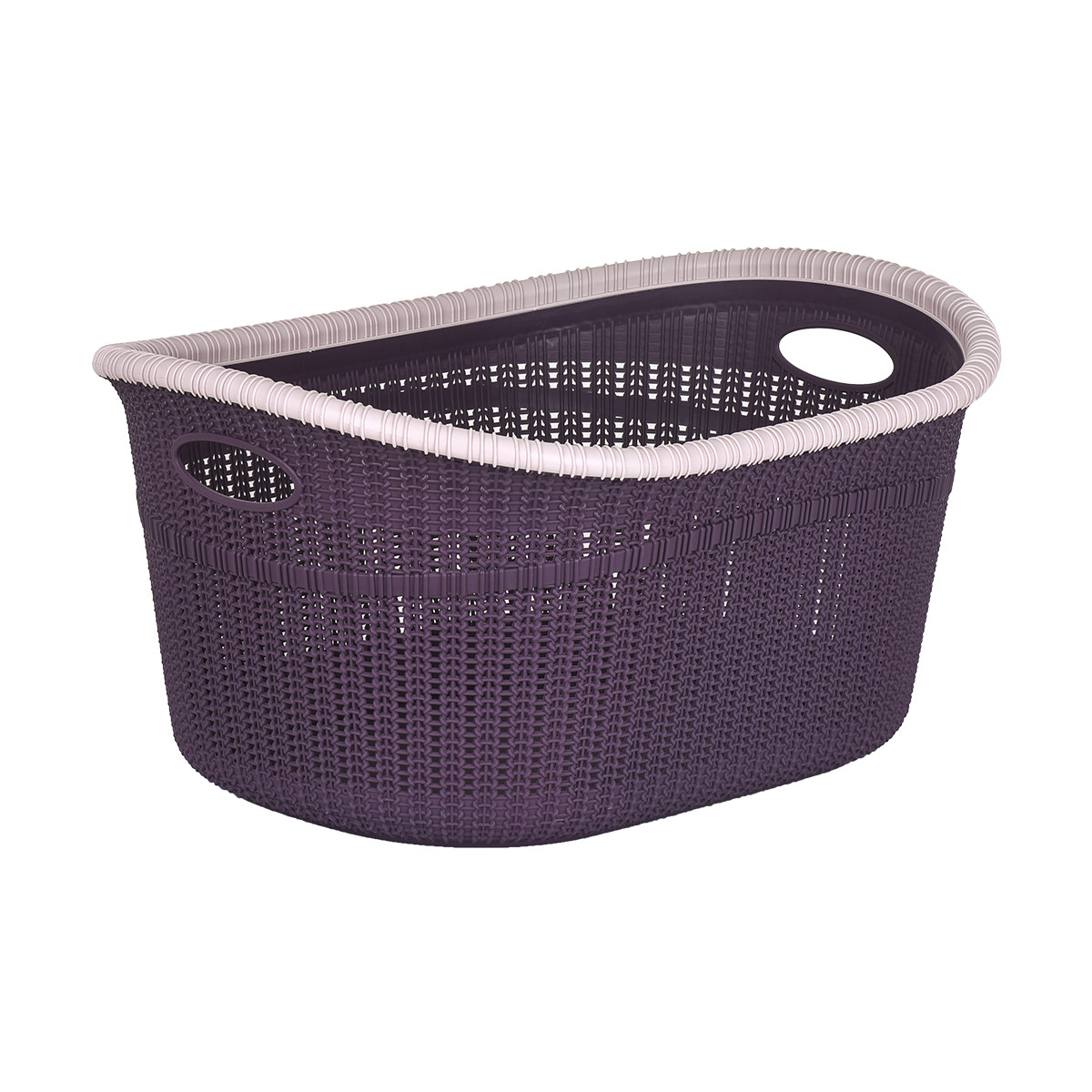 Кошик для білизни Irak Plastik "Rotex mini" 35л, т. фіолет