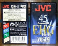 Відеокасети JVC Hi-Fi 45 VHS-C compact для відеокамер