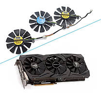 Вентилятори 3шт 87мм 12В PLD09210S12M PLD09210S12HH ASUS Strix GTX 1080