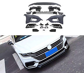 Тюнінг обвіс переднього бампера Volkswagen CC/Arteon 2018+ г.в. стиль R-line