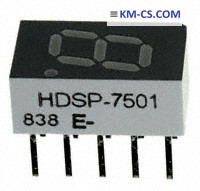 Індикатор світлодіодний 7-сегментний HDSP-7501 (Broadcom)