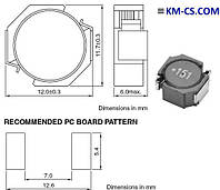 Индуктивность SMD L-SMD 47uH 2.8A // VLF12060T-470M2R8 (TDK)