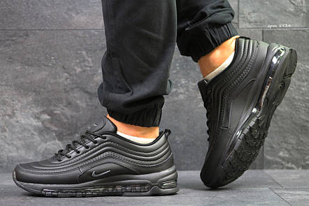 Кросівки чоловічі Nike air max 97,шкіряні,чорні,44р, фото 2