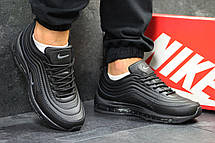 Кросівки чоловічі Nike air max 97,шкіряні,чорні,44р, фото 2
