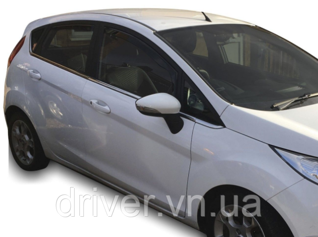 Дефлектори вікон вставні Ford Fiesta 2008-2017, 5D