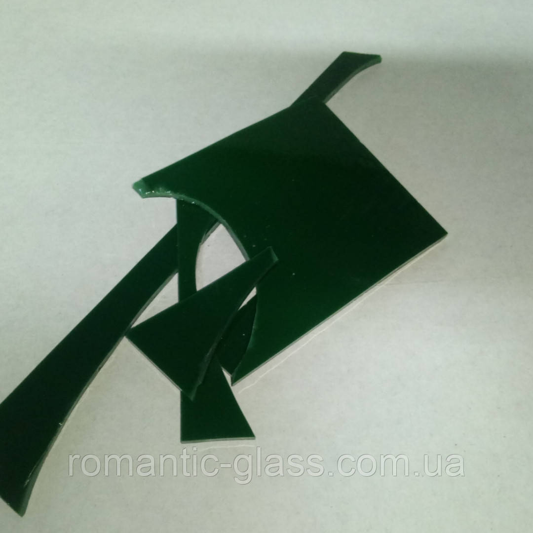 Шматки зеленого скля для ф'юзинга/Куски стекла для фьюзинга, Spectrum, зеленый, опал, толщина 3мм, КТР 96 - фото 1 - id-p1108280791