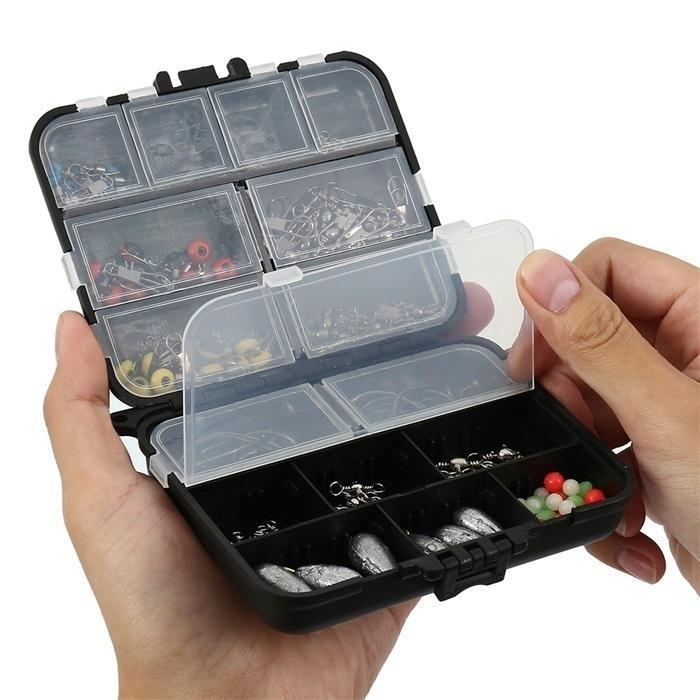 Набір рибальської снасті 140шт в зручному кейсі, оснащення для риболовлі, фото 1