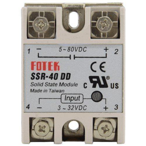 Однофазне твердотільне реле SSR-40DD 40А DC-DC, фото 1