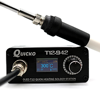 Паяльна станція QUICKO T12-942 MINI OLED, 200-480 °С, без блока живлення