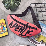 Бананка APEHLIC чоловіча жіноча поясна сумка рожева, фото 2