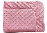Дитячий плюшевий плед Minky Kids 75х100 рожевий (213148-1) DOTINEM Україна, фото 3