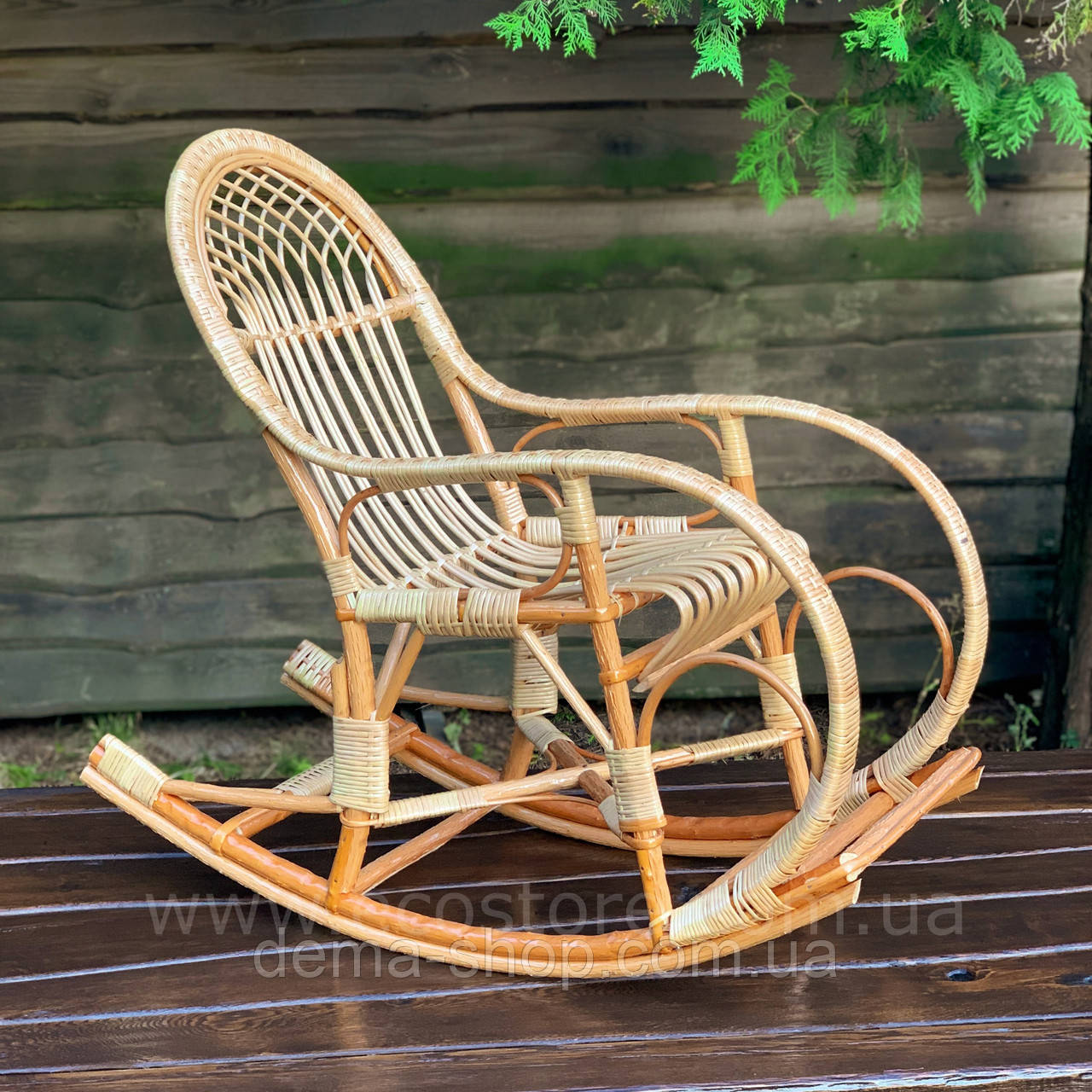 Кресло-качалка Из Лозы — Купить Недорого на Bigl.ua (1108327132)