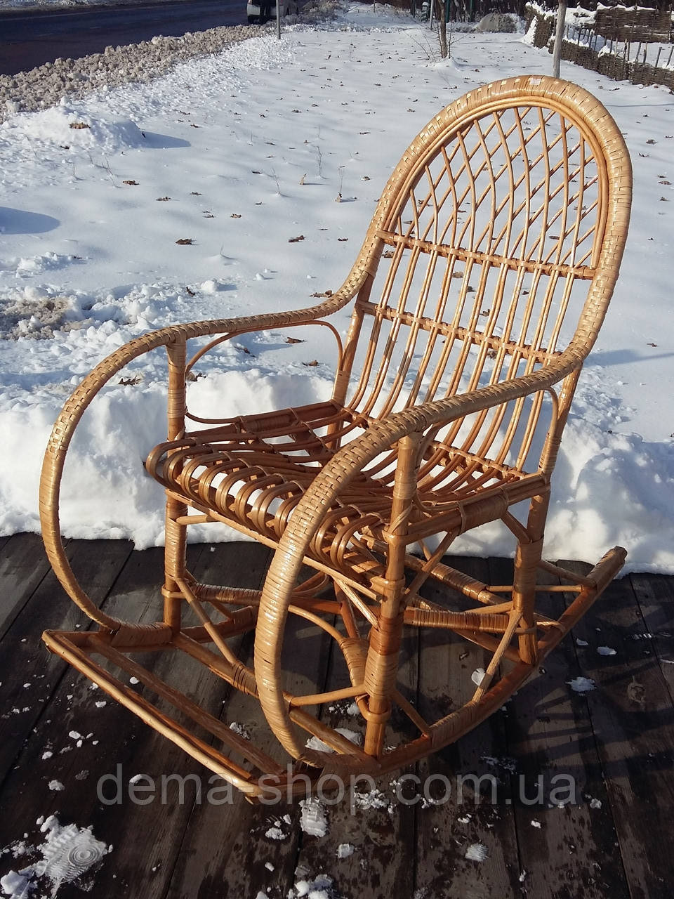 Кресло-качалка Из Лозы — Купить Недорого на Bigl.ua (1108333476)