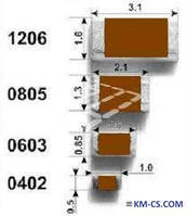 Резистор безкорпусною CR21-563-JL (ASJ)